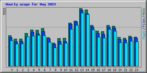 Hourly usage for May 2023