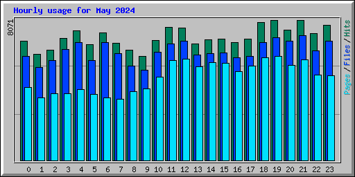 Hourly usage for May 2024